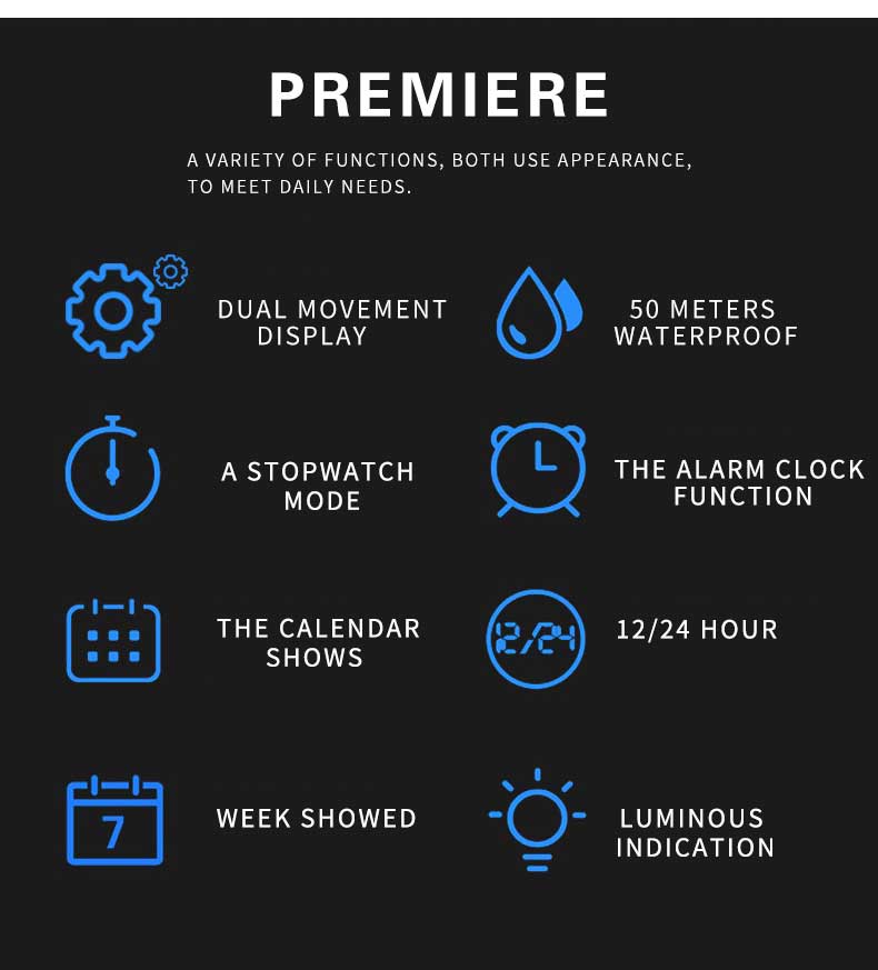 SMAEL-80070 Military Sport Watch for Men – Waterproof LED Digital Wristwatch