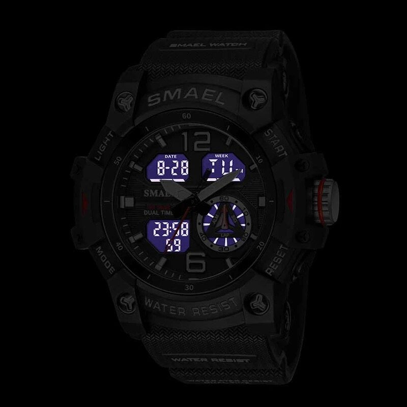 SMAEL-80070 Military Sport Watch for Men – Waterproof LED Digital Wristwatch