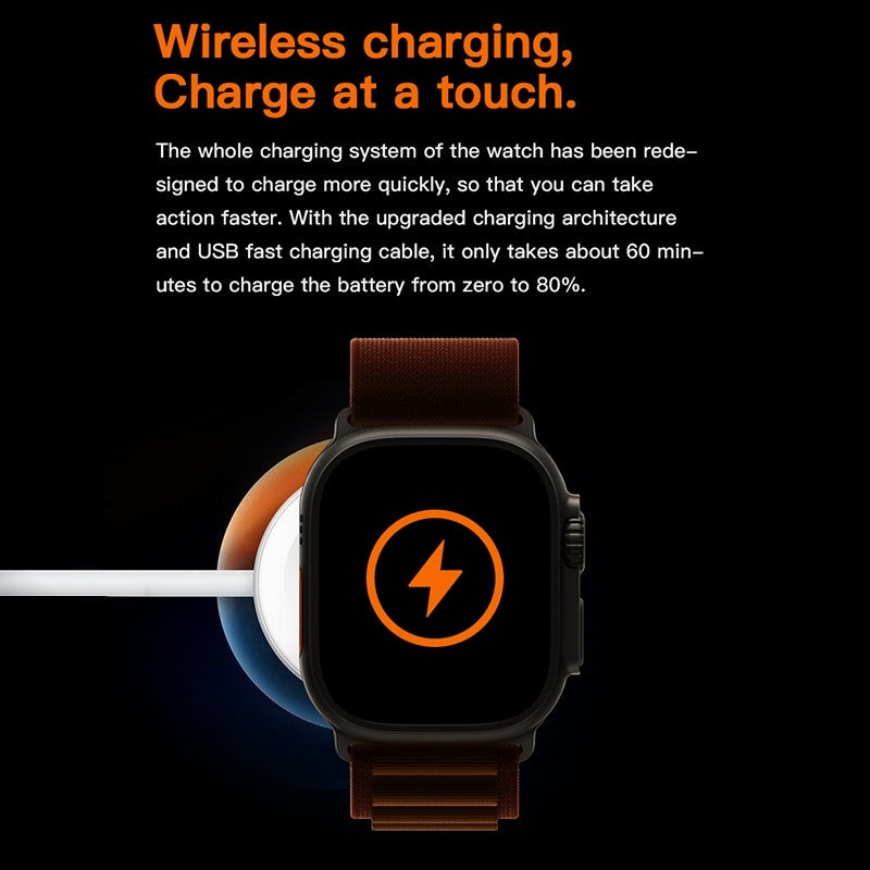 T800 Ultra 2 Smartwatch β Bluetooth Call, Wireless Charging & Long Battery Life