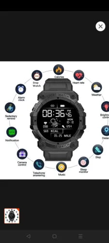 B33 Real Stepcount Smart Watch – Multi-Function Fitness Tracker for Men & Women | Waterproof Sports Smartwatch