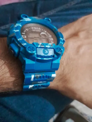 LED-SPM-2250 Colorful Luminous Electronic Watch β Waterproof Multi-Functional Sports Watch