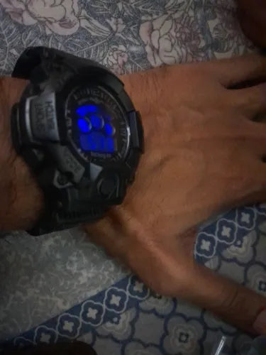 LED-SPM-2250 Colorful Luminous Electronic Watch β Waterproof Multi-Functional Sports Watch