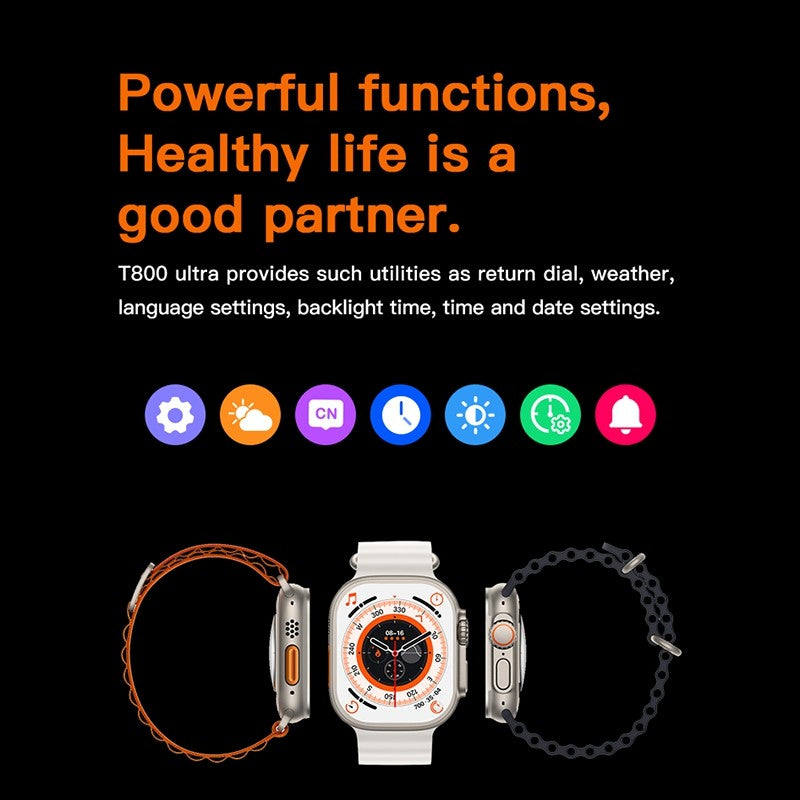 T800 Ultra 2 Smartwatch β Bluetooth Call, Wireless Charging & Long Battery Life