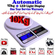 SF-400 10 KG Digital Kitchen Scale – High Precision Food & Shop Weighing Machine