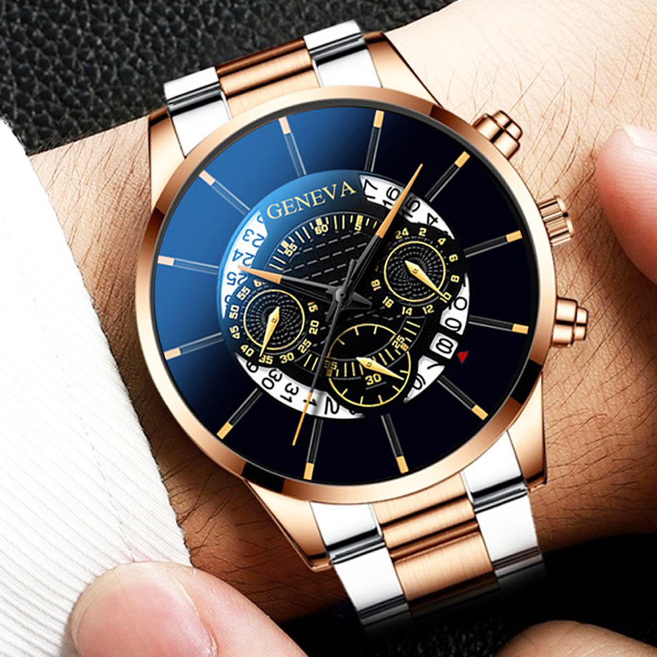 Geneva S-178 Men’s Luxury Quartz Wrist Watch