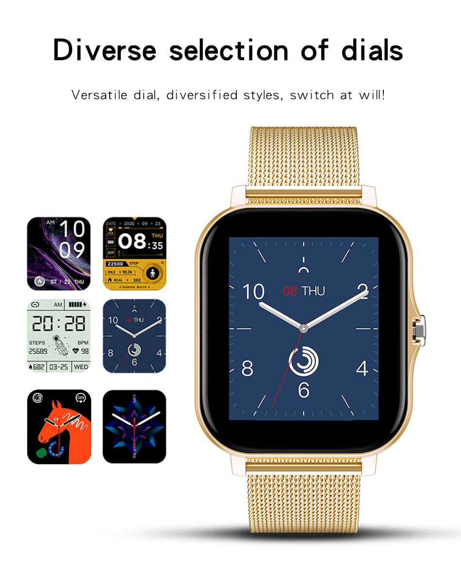 T-2325 Smart Watch with Bluetooth Calling, Blood Oxygen & Pressure Monitoring | Unisex Fitness Tracker