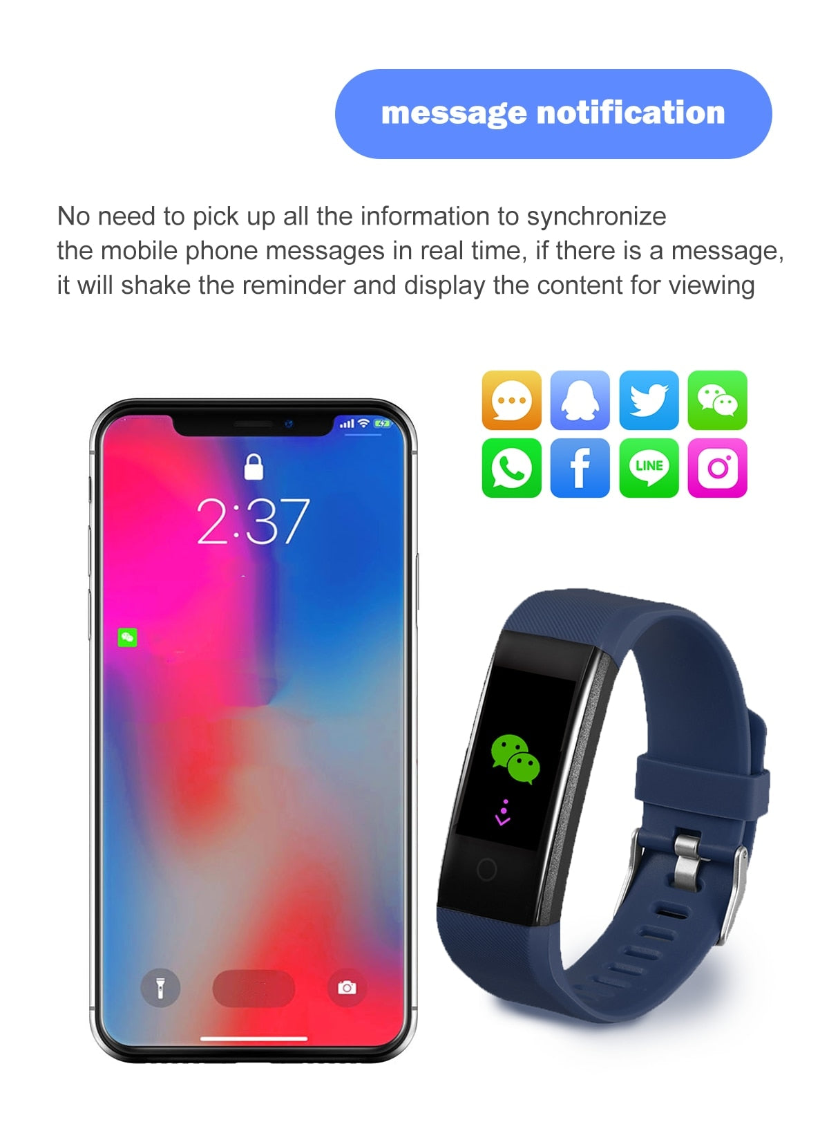 Q1 Smart Watch β Bluetooth Sports Fitness Bracelet with Heart Rate & Waterproof Design