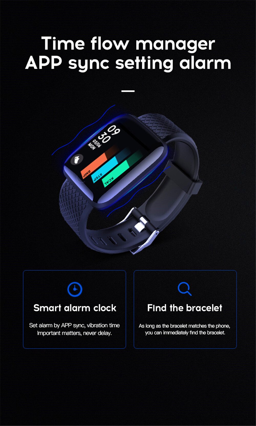 116-Plus Smart Watch with Real Step Count & Multi-Function Fitness Tracker | Unisex Android & iOS Compatible