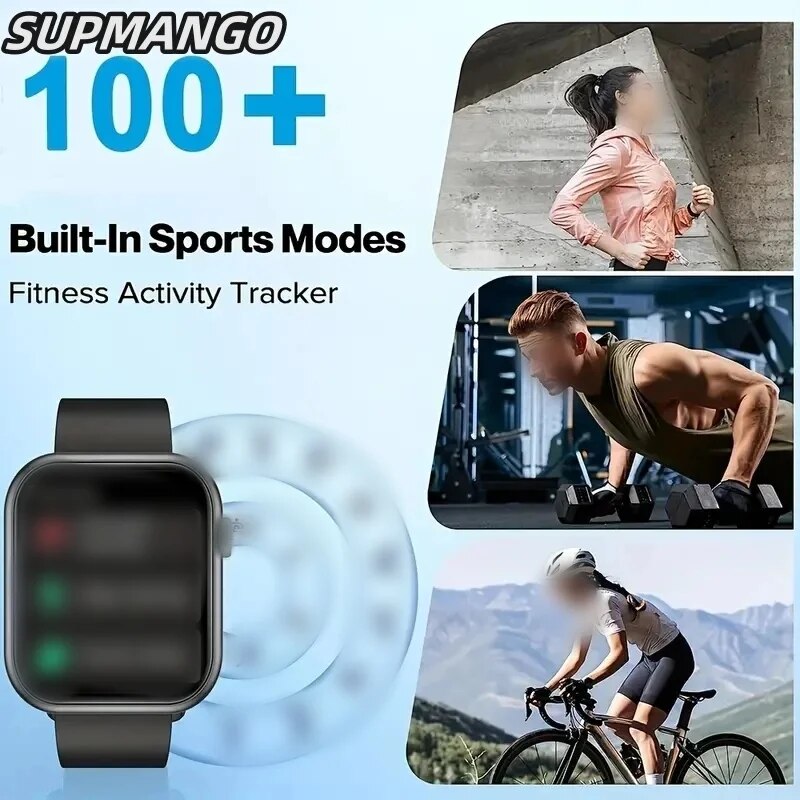 T1680 Wireless Calling Smart Watch – Full Touch Fitness Tracker with Waterproof Design