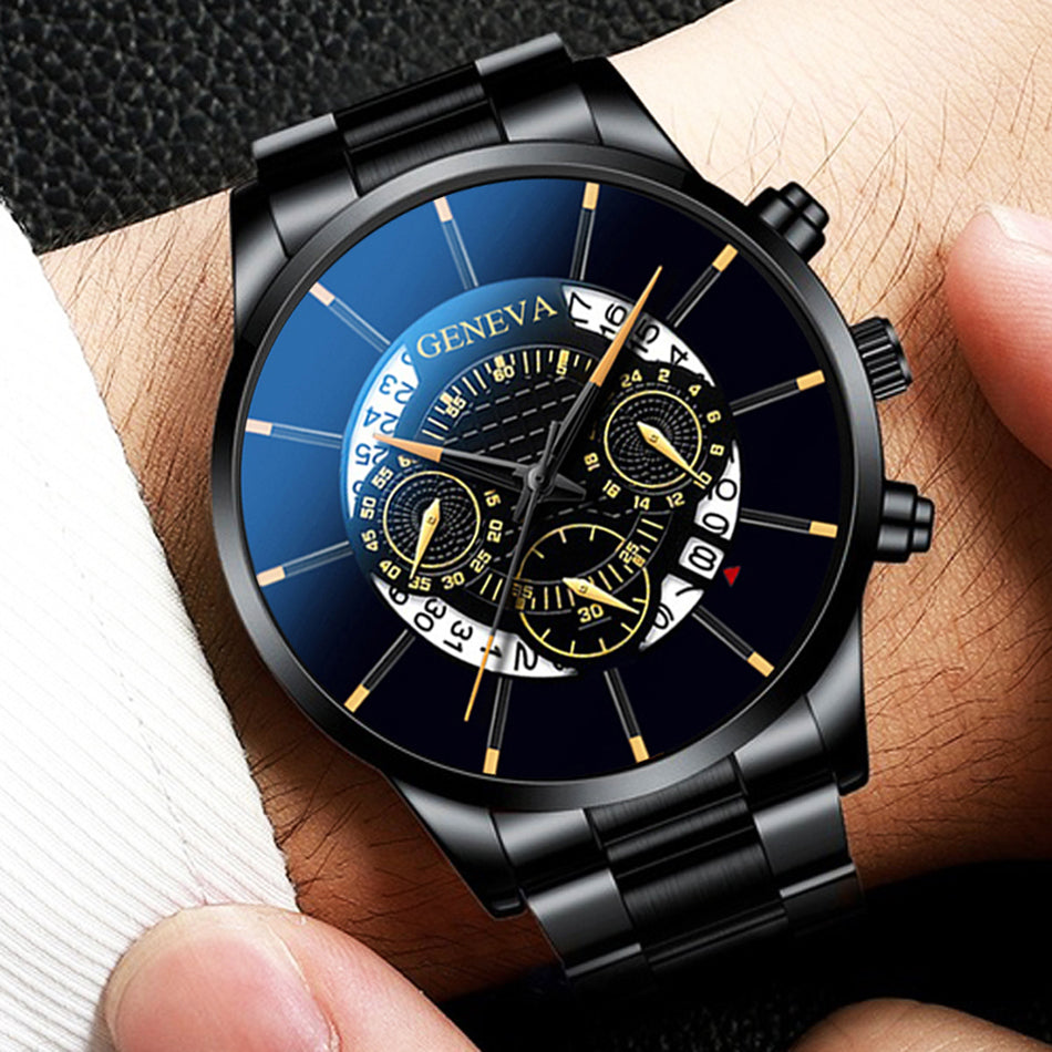 Geneva S-178 Men’s Luxury Quartz Wrist Watch