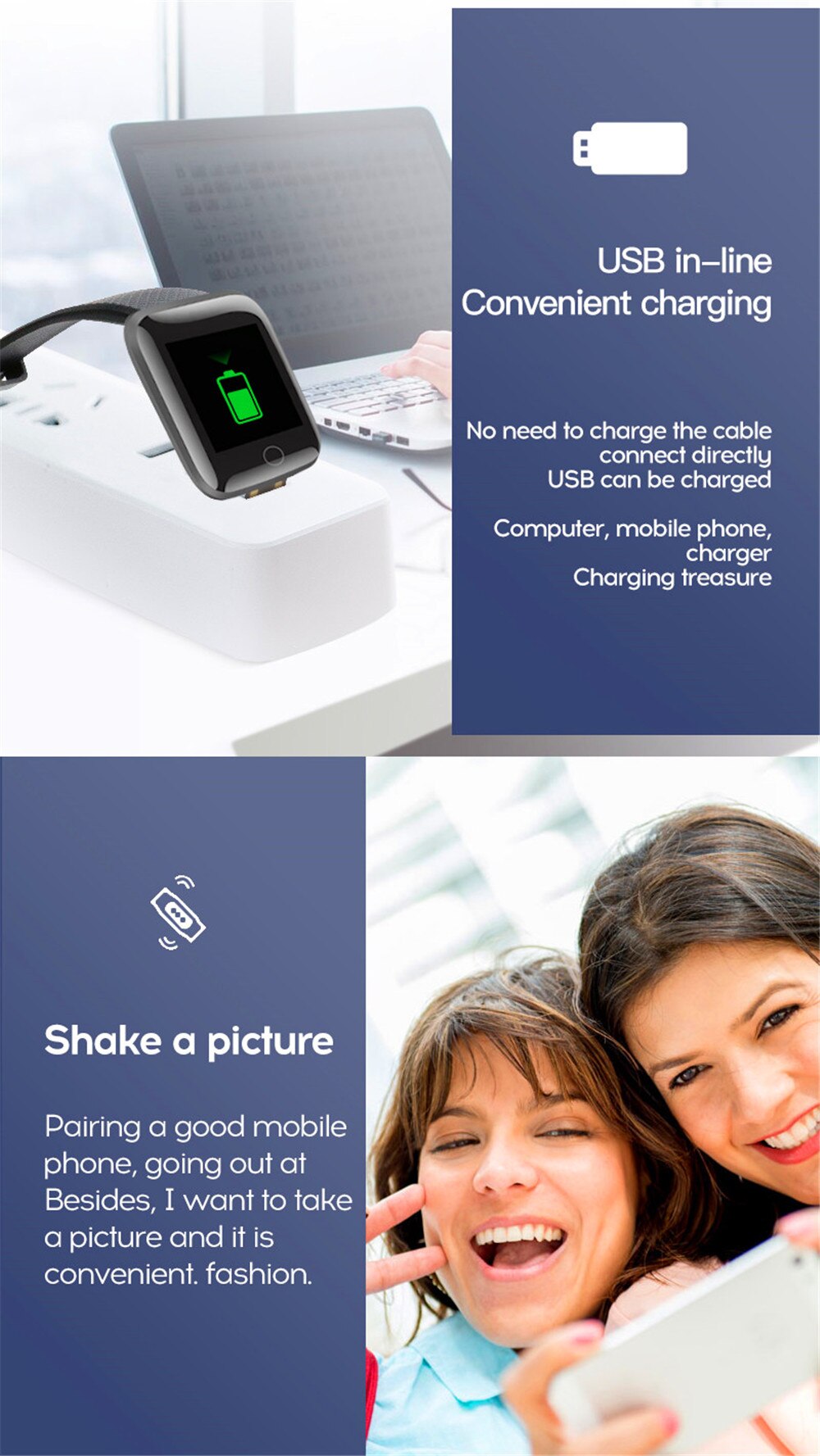 116-Plus Smart Watch with Real Step Count & Multi-Function Fitness Tracker | Unisex Android & iOS Compatible