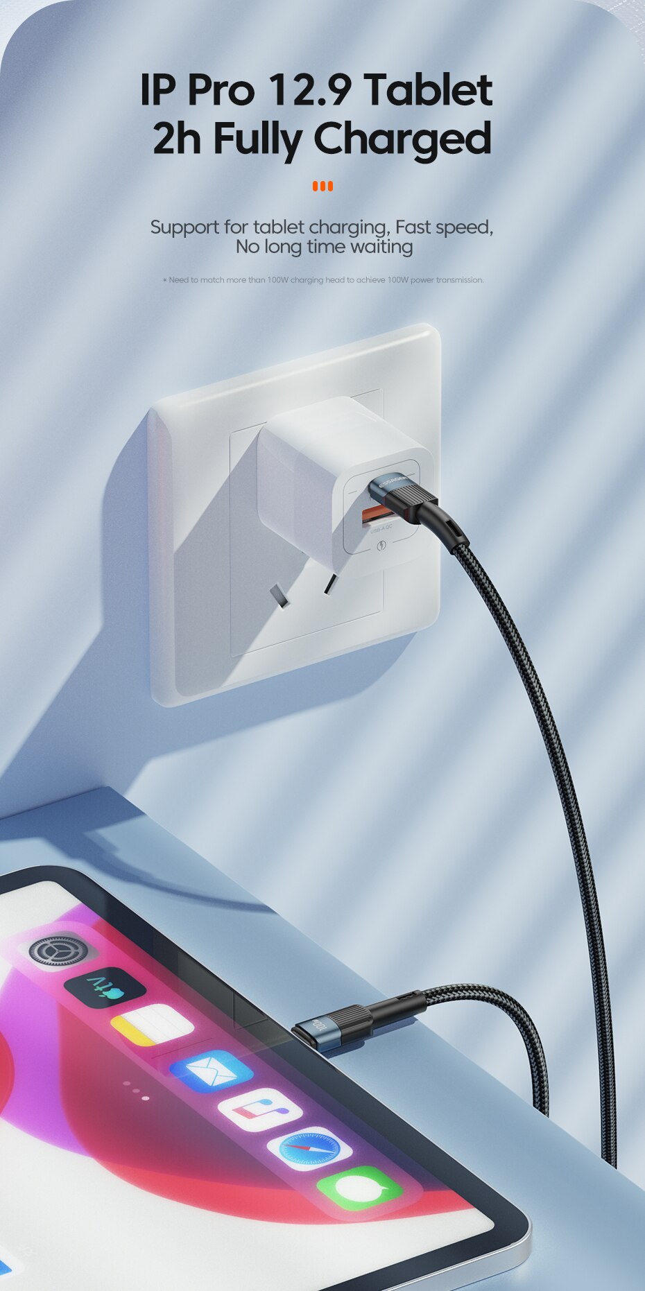 Essager 100W USB-C to USB-C Cable | PD Fast Charging for MacBook, Samsung & Xiaomi