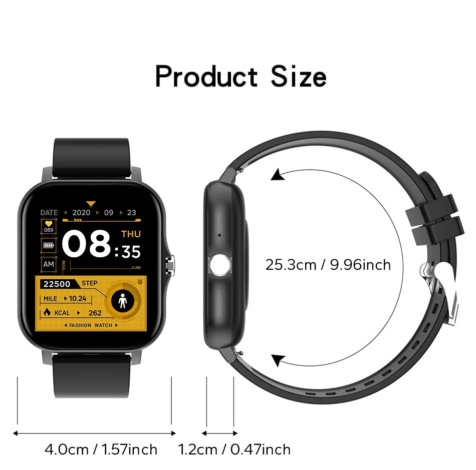 T-2325 Smart Watch with Bluetooth Calling, Blood Oxygen & Pressure Monitoring | Unisex Fitness Tracker