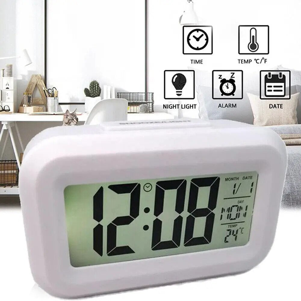 SM-1540 LED Digital Alarm Clock with Snooze & Calendar