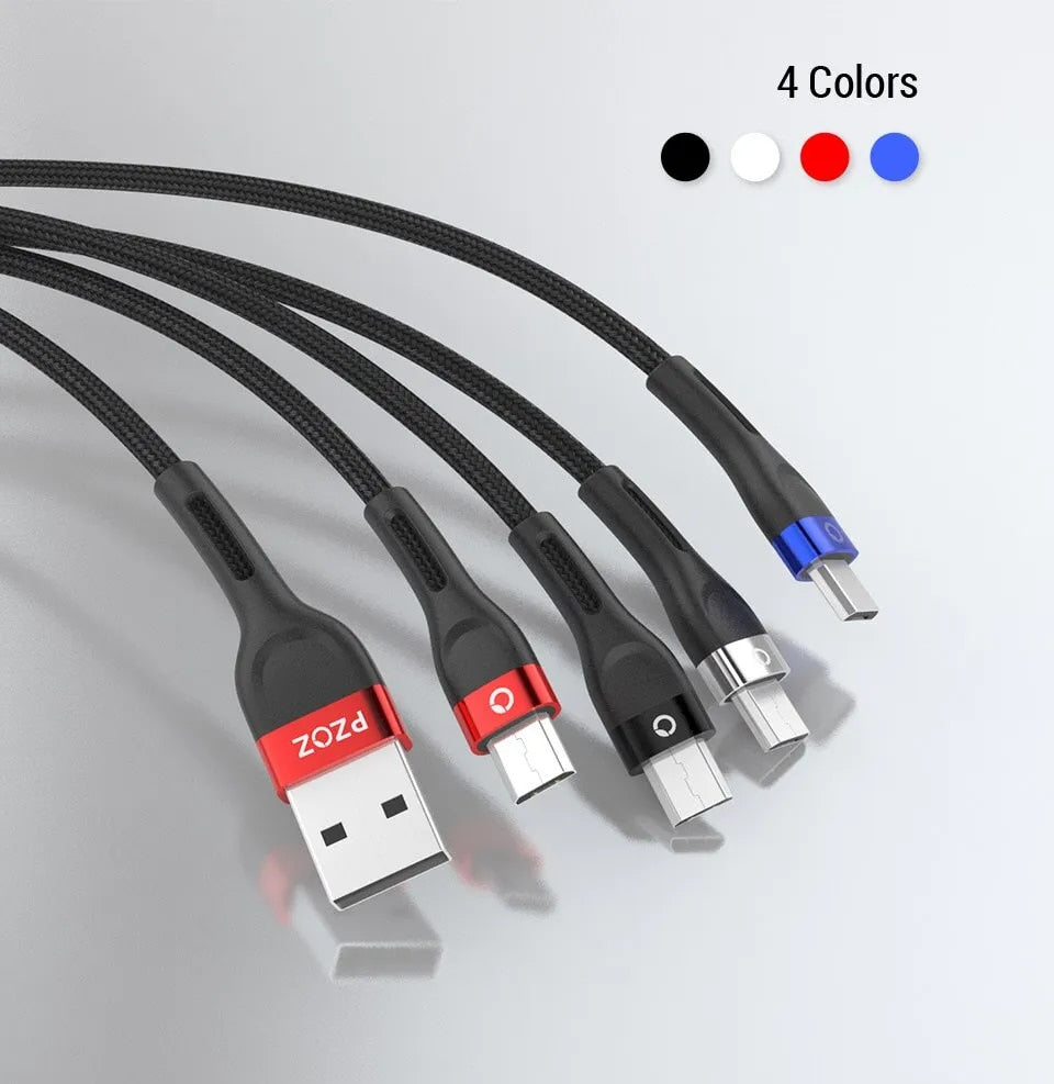 PZOZ Micro USB Cable | Fast Charging Cord for Samsung & Android Phones