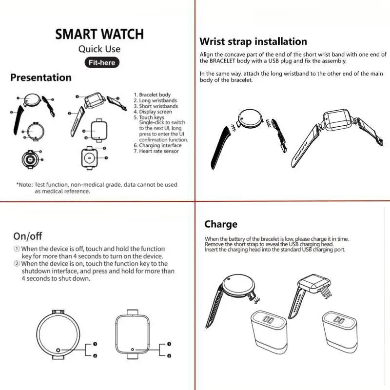 116-Plus Smart Watch with Real Step Count & Multi-Function Fitness Tracker | Unisex Android & iOS Compatible