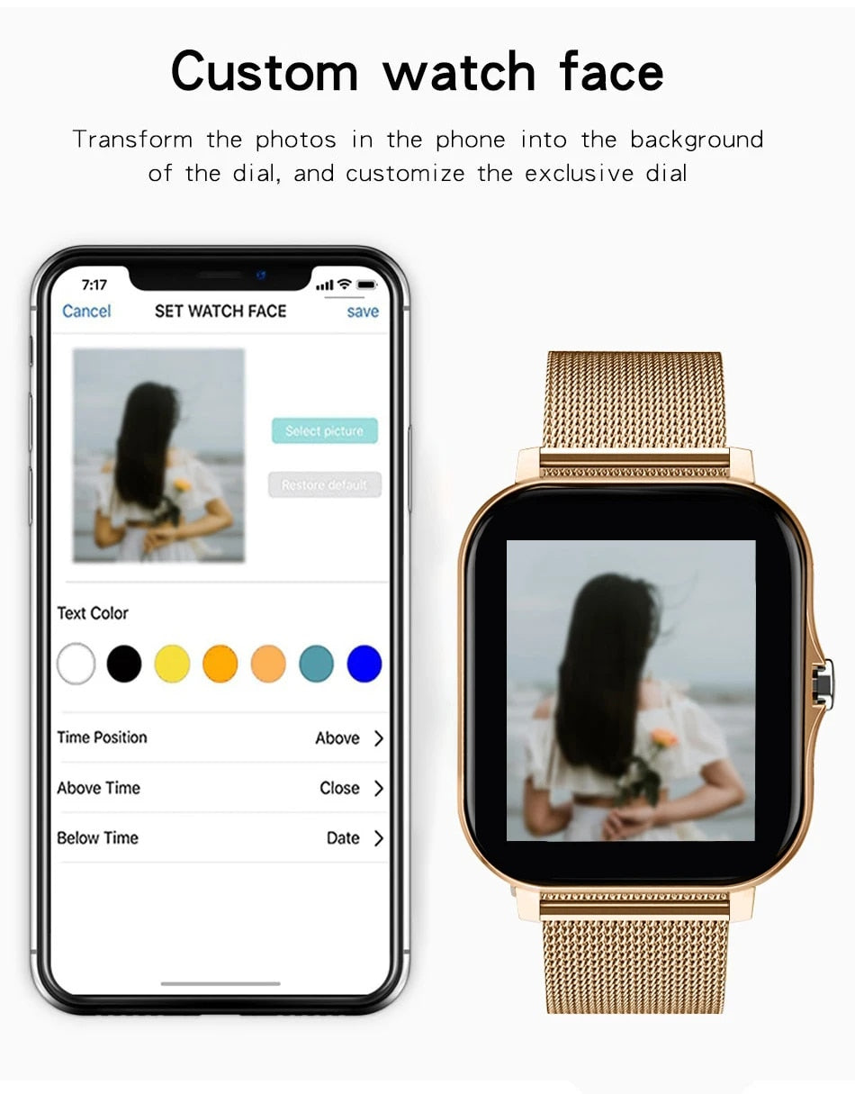 T-2325 Smart Watch with Bluetooth Calling, Blood Oxygen & Pressure Monitoring | Unisex Fitness Tracker