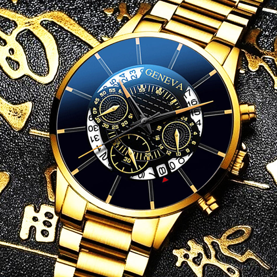 Geneva S-178 Men’s Luxury Quartz Wrist Watch