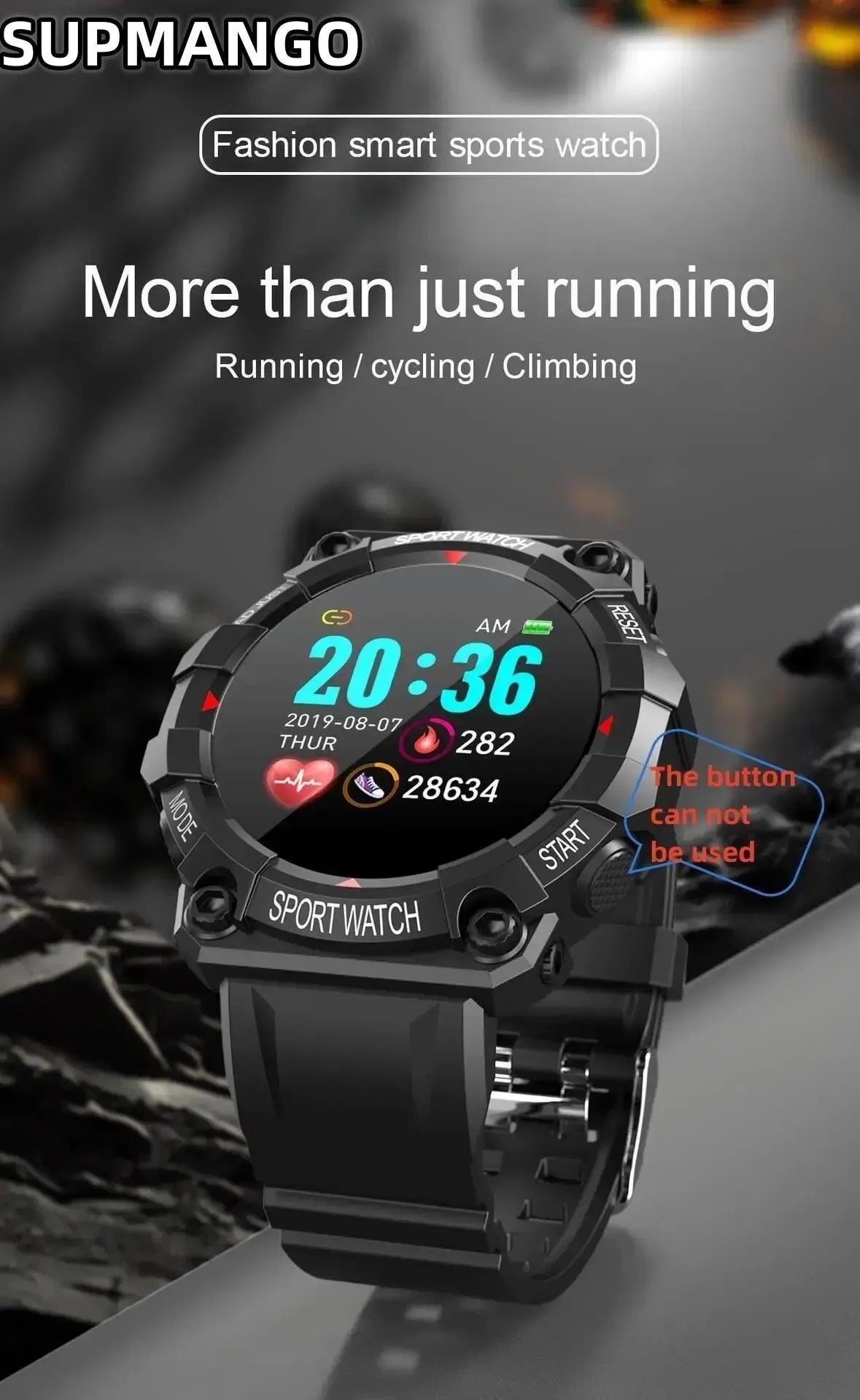 B33 Real Stepcount Smart Watch – Multi-Function Fitness Tracker for Men & Women | Waterproof Sports Smartwatch