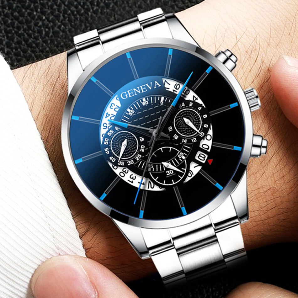 Geneva S-178 Men’s Luxury Quartz Wrist Watch