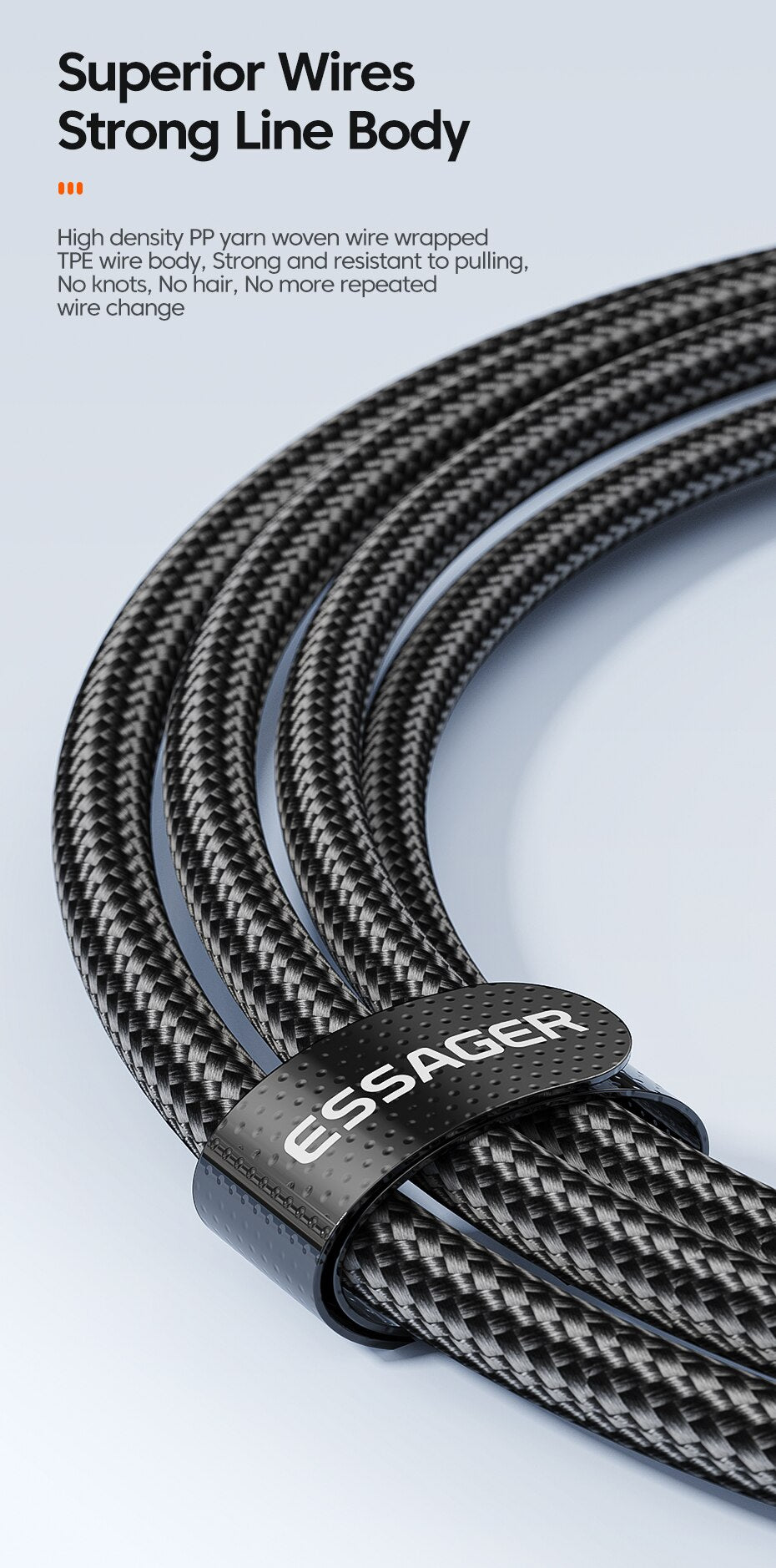Essager 100W USB-C to USB-C Cable | PD Fast Charging for MacBook, Samsung & Xiaomi