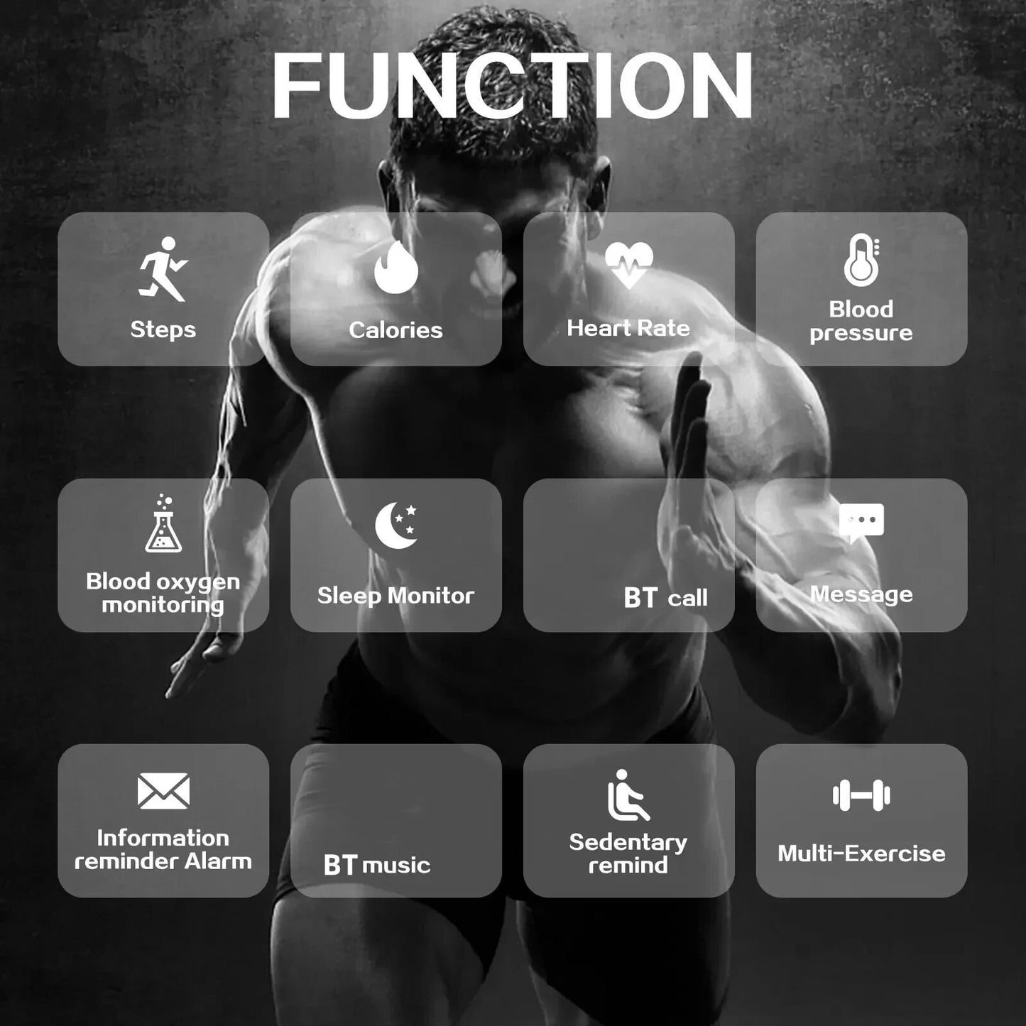 T-2025 Smart Watch with Bluetooth Calling, Music Player & Fitness Tracker for Men & Women
