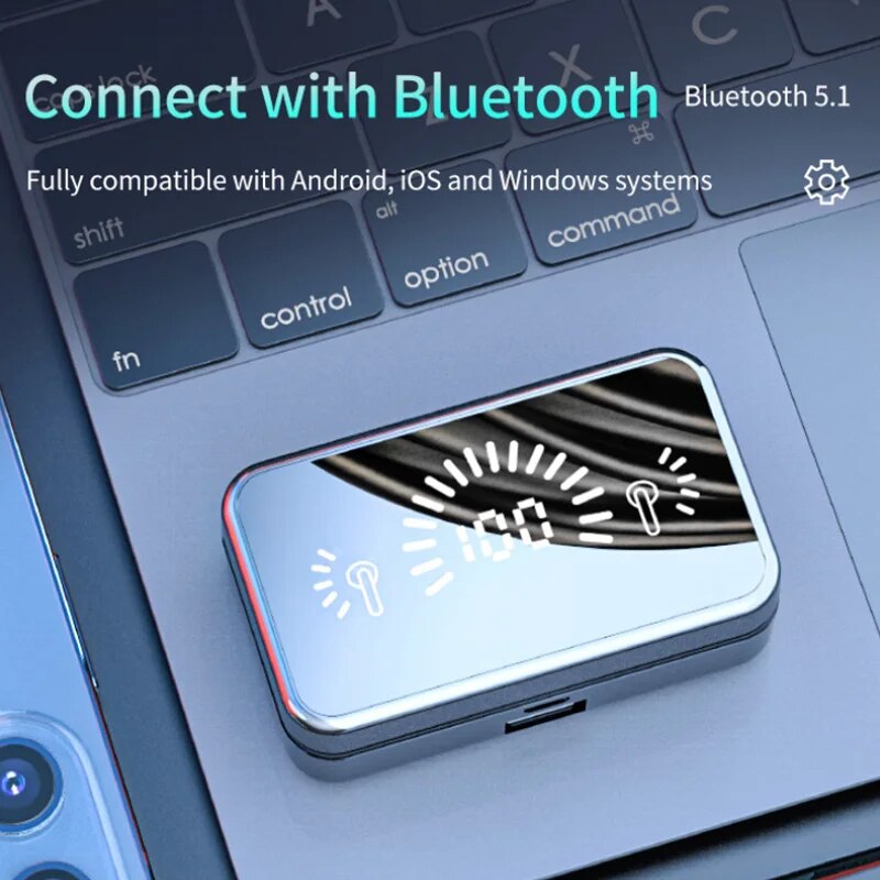 S20-A Plus TWS Wireless Bluetooth Noise Cancelling Earbuds with LED Charging Box & Mic