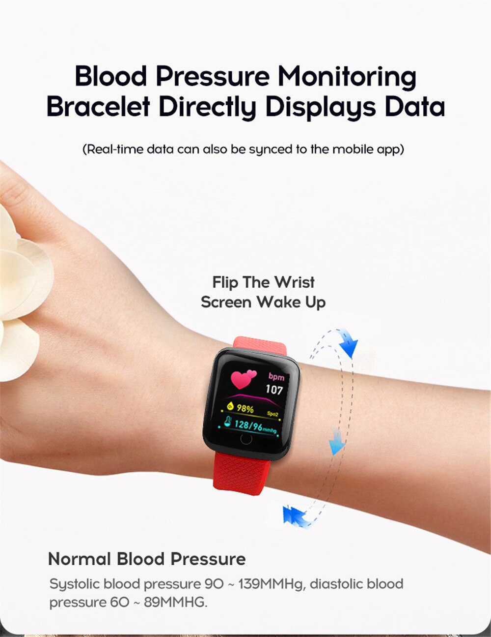 116-Plus Smart Watch with Real Step Count & Multi-Function Fitness Tracker | Unisex Android & iOS Compatible
