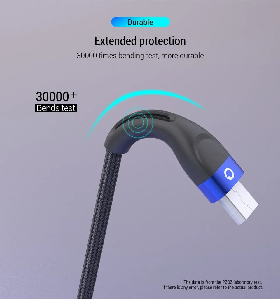 PZOZ Micro USB Cable | Fast Charging Cord for Samsung & Android Phones