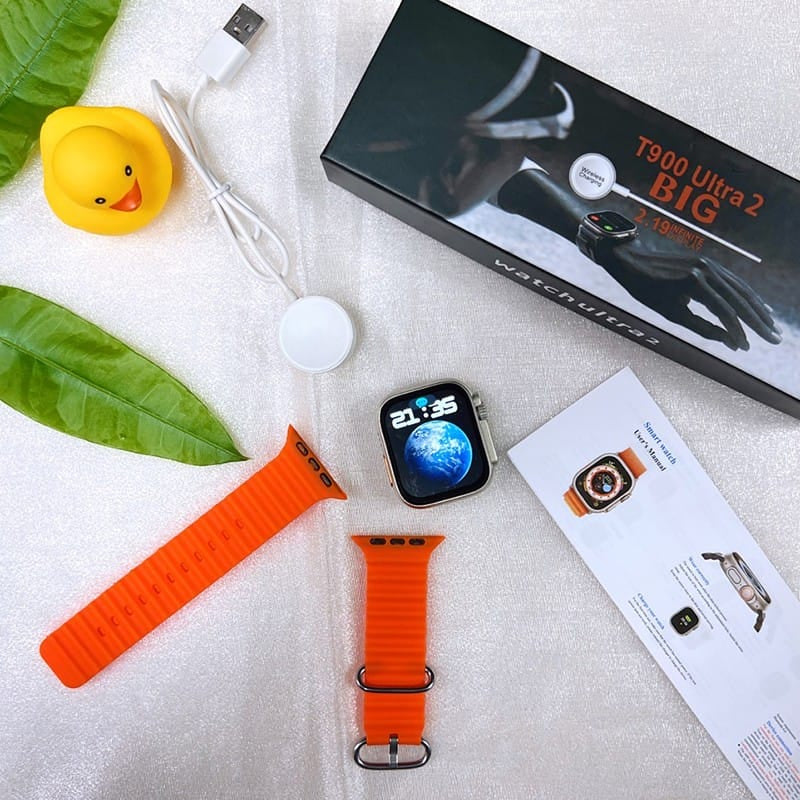 T900 Ultra Smartwatch – 2.09” Big Display, Bluetooth Call & Fitness Tracker for Men & Women