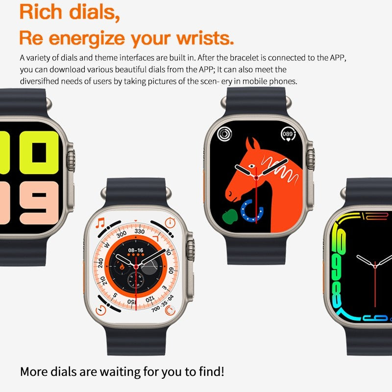 T800 Ultra 2 Smartwatch β Bluetooth Call, Wireless Charging & Long Battery Life