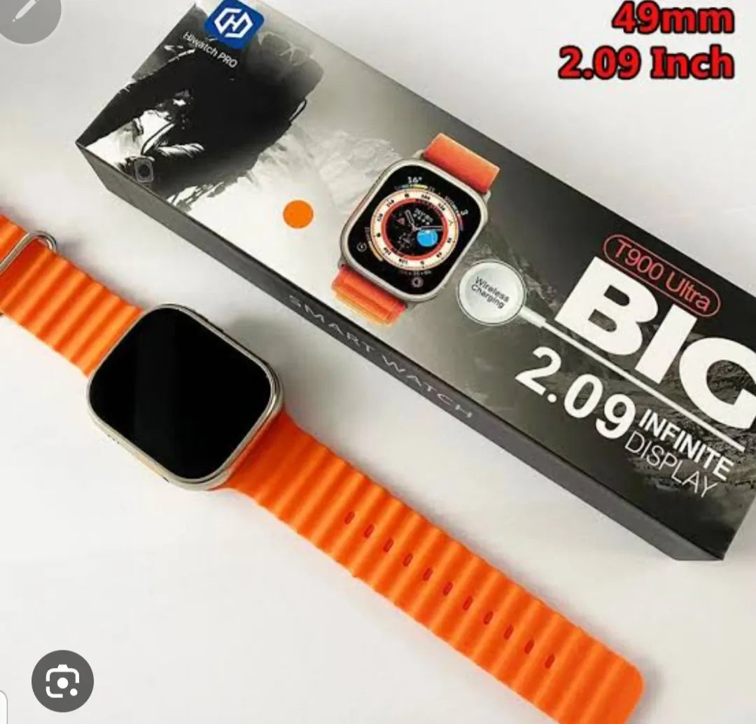 T900 Ultra Smartwatch – 2.09” Big Display, Bluetooth Call & Fitness Tracker for Men & Women