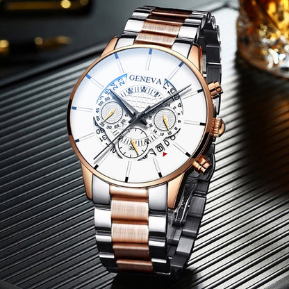 Geneva S-178 Men’s Luxury Quartz Wrist Watch