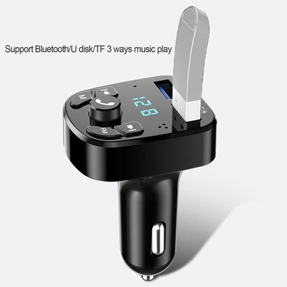 OLAF Car Bluetooth 5.0 FM Transmitter & Dual USB Car Charger – 3.1A Fast Charging MP3 Receiver