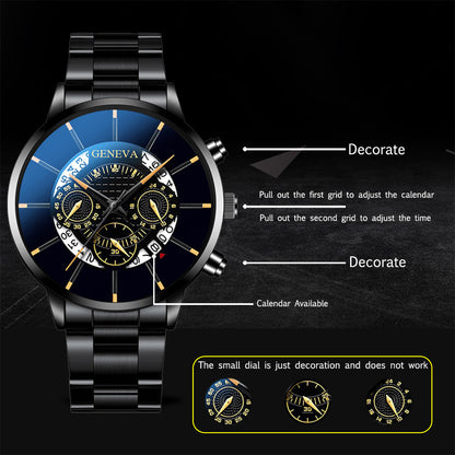 Geneva S-178 Men’s Luxury Quartz Wrist Watch