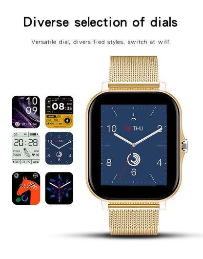 T-2325 Smart Watch with Bluetooth Calling, Blood Oxygen & Pressure Monitoring | Unisex Fitness Tracker