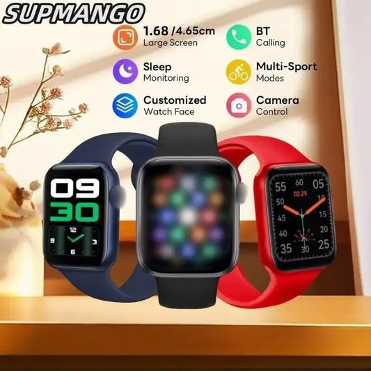 T1680 Wireless Calling Smart Watch – Full Touch Fitness Tracker with Waterproof Design