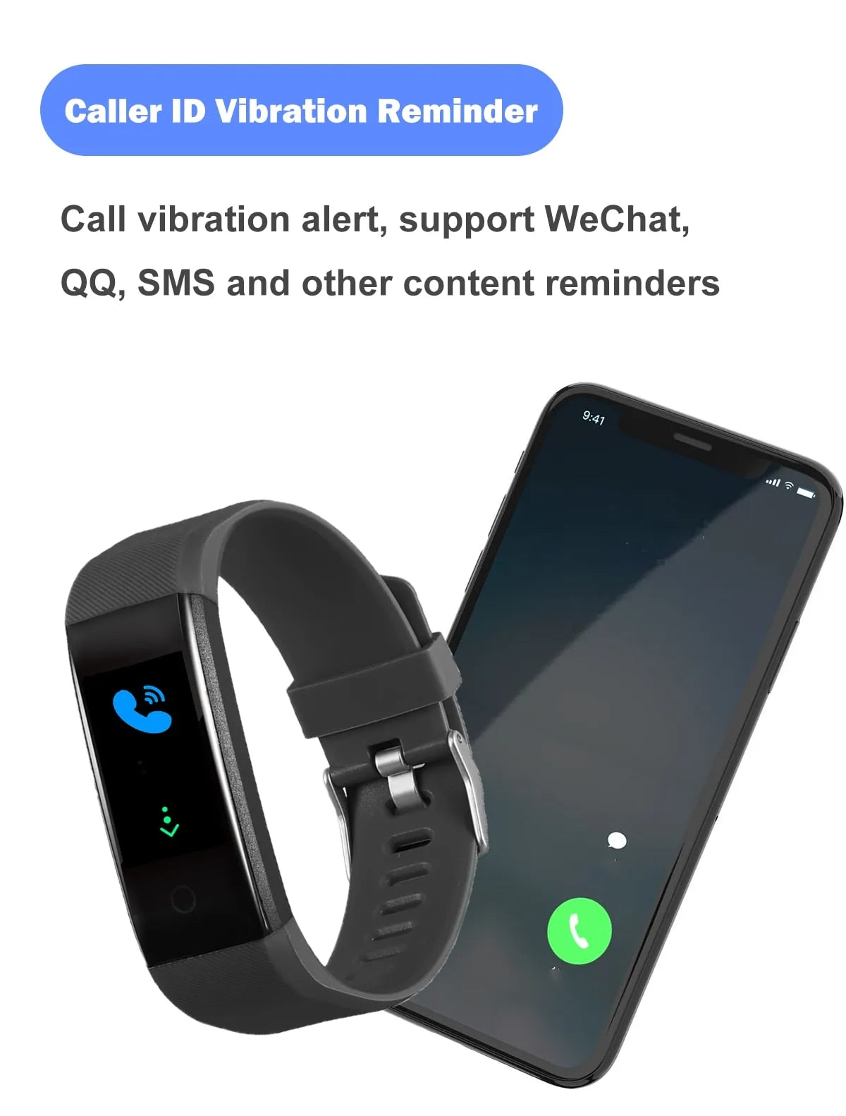 Q1 Smart Watch – Bluetooth Sports Fitness Bracelet with Heart Rate & Waterproof Design