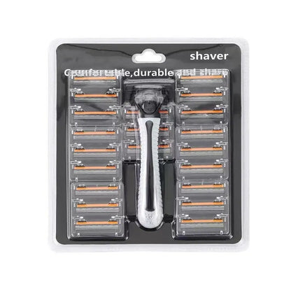 3-Layer Reusable Razor with Imported Blades – Men &amp; Women Triple Blade Shaver