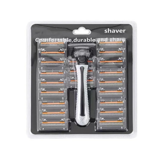 3-Layer Reusable Razor with Imported Blades – Men &amp; Women Triple Blade Shaver