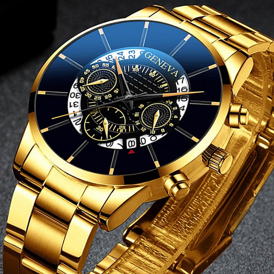 Geneva S-178 Men’s Luxury Quartz Wrist Watch