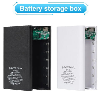 DIY18650 Battery Storage Charging Box – Dual USB Type-C 5V (No Battery)