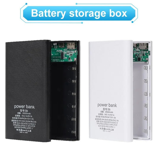 DIY18650 Battery Storage Charging Box – Dual USB Type-C 5V (No Battery)