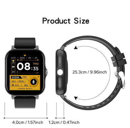 T-2325 Smart Watch with Bluetooth Calling, Blood Oxygen & Pressure Monitoring | Unisex Fitness Tracker