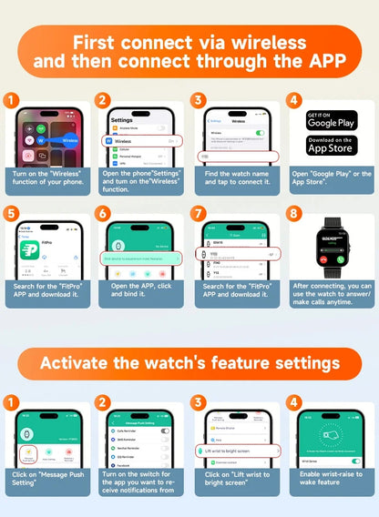T-2325 Smart Watch with Bluetooth Calling, Blood Oxygen & Pressure Monitoring | Unisex Fitness Tracker