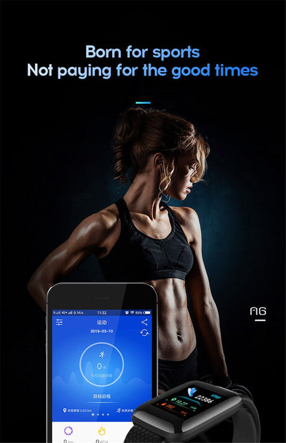 116-Plus Smart Watch with Real Step Count & Multi-Function Fitness Tracker | Unisex Android & iOS Compatible
