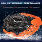 OFNS-S61260 Men’s Dual Display Sports Watch – Waterproof Military Quartz &amp; Digital Wristwatc