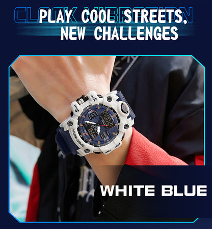 OFNS-S61260 Men’s Dual Display Sports Watch – Waterproof Military Quartz &amp; Digital Wristwatc