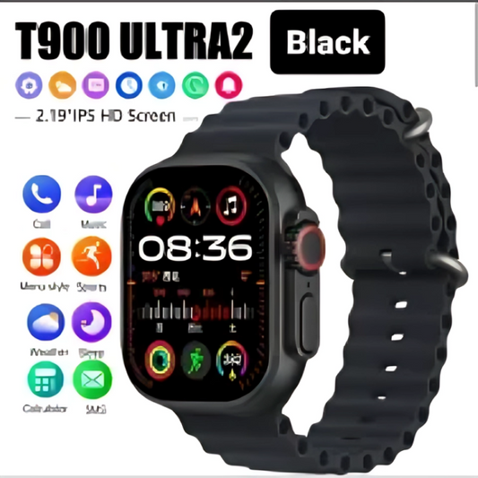 T900 Ultra 2 Series 9 Smartwatch – 2.19 Inch Bluetooth Call Watch with Wireless Charging &amp; Fitness Tracking